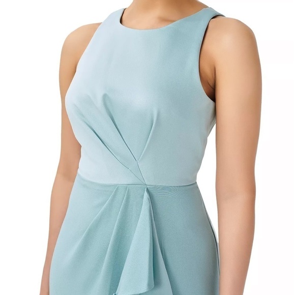 Adrianna Papell Womens Blue Halter Ruffled Formal Evening Dress Gown NWT… - Picture 4 of 14